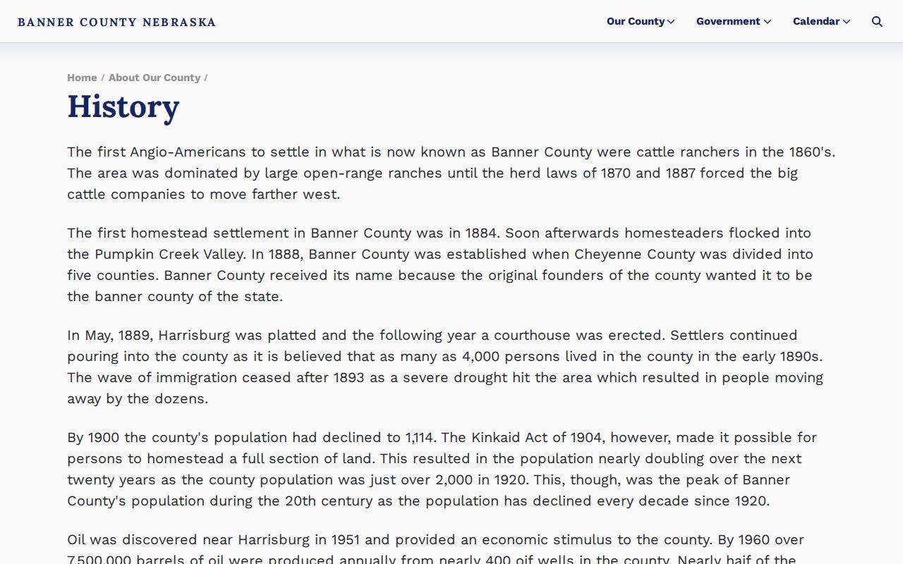 Banner County court docket history and legacy records context